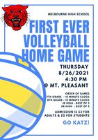 First Ever Home Volleyball Game