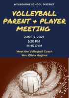Volleyball Parent & Player Meeting