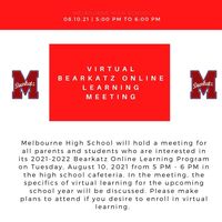 MHS Virtual Bearkatz Learning Online Meeting